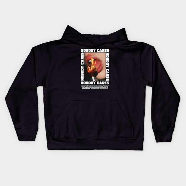 NOBODY CARES Kids Hoodie by HoulmeshitStd